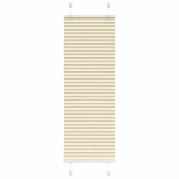 vidaXL Plissee Creme 45x150 cm Stoffbreite 44,4 cm Polyester