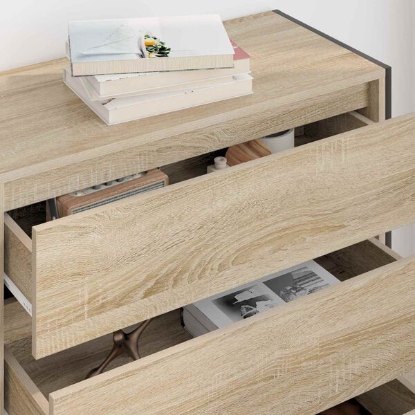 vidaXL Sideboard mit Schubladen Sonoma 79 x 36 x 75.5 cm Holzwerkstoff