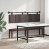vidaXL H&auml;ngevorderseite Wandmontiert Dunkelbraun 190 x 55 x 5 cm Stoff