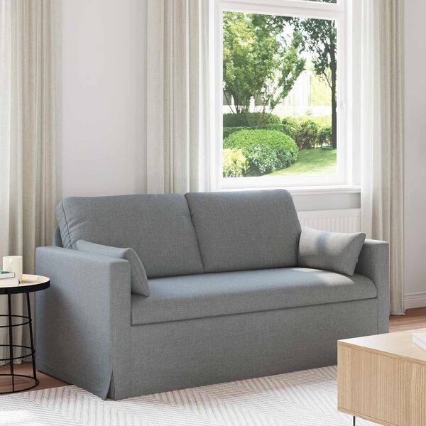 vidaXL Sofa Hellgrau Gesamtabmessungen: 158 x 78 x 80 cm (B x T x H)
