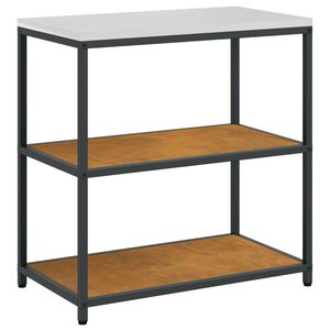 vidaXL K&uuml;chenregal HATTEM Rostig 90 x 50 x 92 cm Stahl