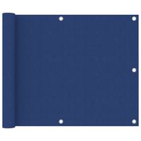vidaXL Balkon-Sichtschutz Blau 75x400 cm Oxford-Gewebe