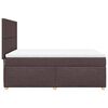 vidaXL Boxspringbett mit Matratze Dunkelbraun 140x200 cm Stoff