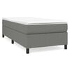 vidaXL Boxspringbettgestell Dunkelgrau 90x190 cm Stoff