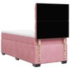vidaXL Boxspringbett mit Matratze Rosa 80x200 cm Samt