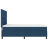 vidaXL Boxspringbett mit Matratze mit Kopfteil Blau 140 x 190 cm Stoff