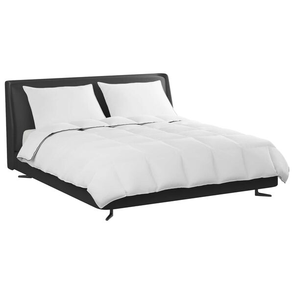 vidaXL Winterbettdecke mit Kissen 3 pcs Wei&szlig; Daunenfeder