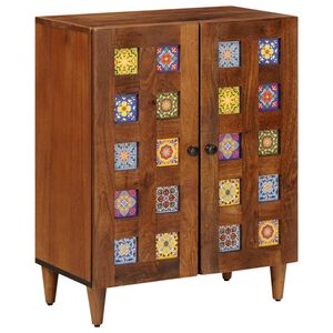 vidaXL Sideboard Walnuss 60 x 33 x 75 cm Massivholz Mango