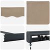 vidaXL Einziehbare Markise Beige 300 x 250 cm Stoff und Metall