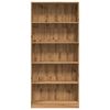 vidaXL B&uuml;cherregal Artisan-Eiche 80x24x176 cm Holzwerkstoff