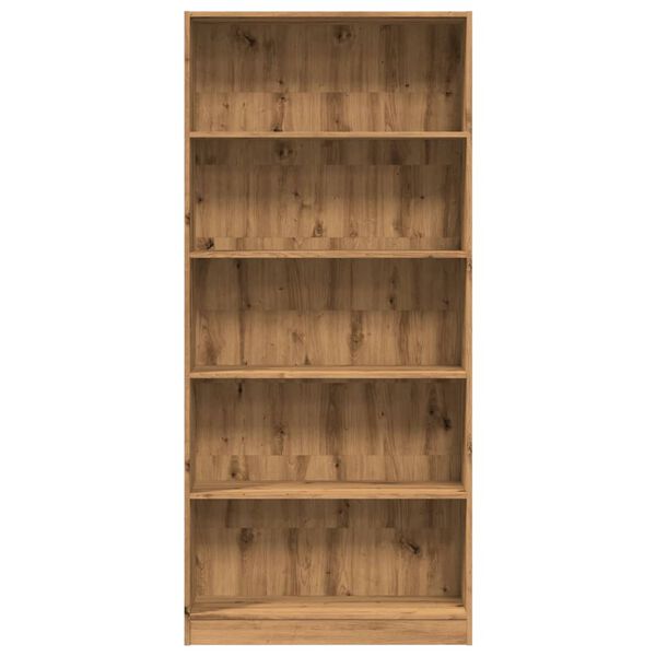 vidaXL B&uuml;cherregal Artisan-Eiche 80x24x176 cm Holzwerkstoff