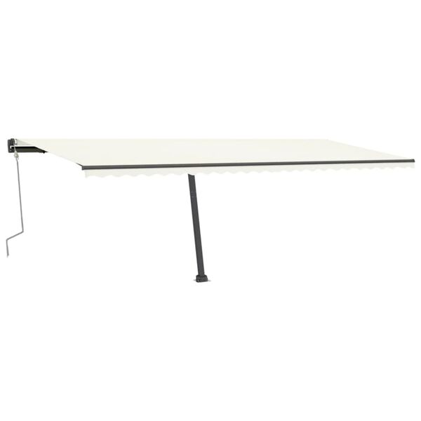 vidaXL Standmarkise Manuell Einziehbar 600x300 cm Creme