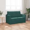 vidaXL Schlafsofa 110cm Dunkelgr&uuml;n Samt