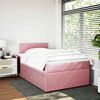 vidaXL Boxspringbett mit Matratze Rosa 120x190 cm Samt