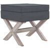 vidaXL Hocker mit Stauraum Dunkelgrau 45x45x49 cm Samt