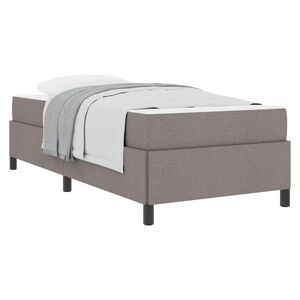 vidaXL Boxspringbett Taupe 80 x 200 cm Stoff