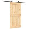 vidaXL Schiebet&uuml;r 100 x 210 cm Massivkiefer (Unbehandelt)