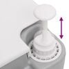 vidaXL Camping-Toilette Tragbar Grau und Weiß 10+10 L HDPE