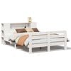 vidaXL Massivholzbett ohne Matratze Wei&szlig; 150x200 cm Kiefernholz