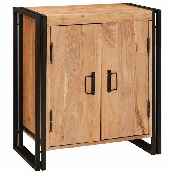 vidaXL Nachttisch Braun 66 x 35 x 76 cm Massivholz Akazie