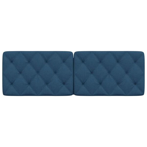 vidaXL Kopfteil-Kissen Blau 160 cm Stoff