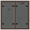 vidaXL Gartentisch mit Glasplatte Braun 55x55x37 cm Poly Rattan