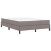vidaXL Boxspringbett mit Matratze Taupe 140 x 190 cm Stoff