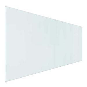vidaXL Feuerstelle Glasplatte Transparent 120 x 50 cm Glas