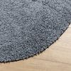 vidaXL Teppich Shaggy Hochflor Modern Blau &Oslash; 120 cm