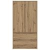 vidaXL Schrank mit T&uuml;r Artisan-Eiche 79,5 x 49 x 156 cm Holzwerkstoff