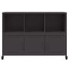 vidaXL Sideboard Schwarz 100,5x39x72 cm Stahl