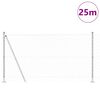 vidaXL Zaunpfosten Silber 25 x 1,2 m (60 x 60 mm Netz) Stahl