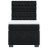 vidaXL Boxspringbett mit Matratze Schwarz 90x190 cm Samt