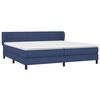 vidaXL Boxspringbett mit Matratze Blau 200x200 cm Stoff