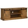 vidaXL TV-Schrank HALDEN 2 Schiebet&uuml;ren 150x40x60 cm Massivholz