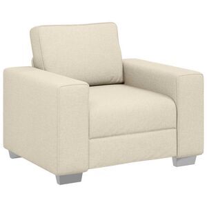 vidaXL Sofa Beige 100 x 80 x 82 cm Leinenmischgewebe