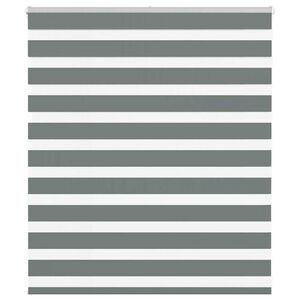 vidaXL Doppelrollo Dunkelgrau 135x100 cm Stoffbreite 130,9 cm Polyester