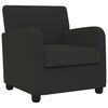 vidaXL Sessel Schwarz Lammfell-Imitat