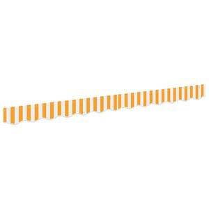 vidaXL Markisensch&uuml;rzen-Ersatz Gelb und Wei&szlig; 230 x 20 cm Polyester