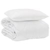 vidaXL Sommerdecke mit Kissen 2 pcs Wei&szlig; Mikrofaser