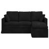 vidaXL Sofa Schwarz Gesamtabmessungen: 178 x 134 x 80 cm (B x T x H)