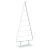 vidaXL Metall Weihnachtsbaum KUOPIO 150 cm Stahl Wei&szlig;