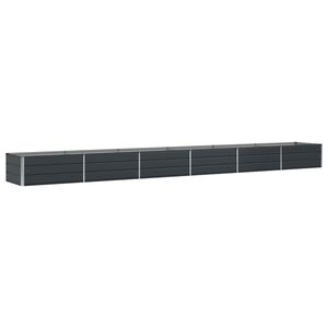 vidaXL Pflanzk&uuml;bel Anthrazit 600 x 80 x 45 cm Stahl
