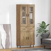 vidaXL Highboard mit Schubladen 2 pcs Artisan-Eiche Holzwerkstoff