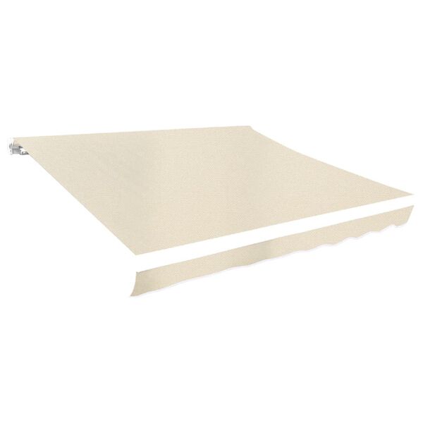 vidaXL Markisenbespannung Canvas Creme 3,5x2,5 m