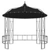 vidaXL Pavillon 300 x 290 cm Anthrazit Rund