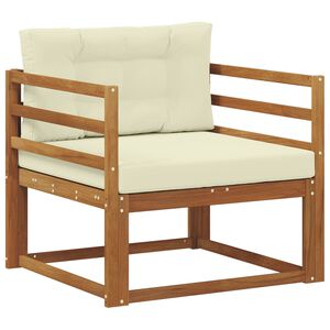 vidaXL Outdoor Mittelsofa Massivholz Akazie Natur