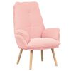 vidaXL Sessel Rosa 69 x 74 x 93 cm Sherpa-Stoff
