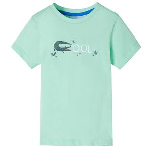 vidaXL Kinder-Kurzarmshirt Hellgr&uuml;n 92