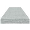 vidaXL Schweberegale 4 Stk. Betongrau 90x23,5x3,8 cm MDF